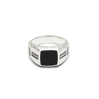 Juweel Buddha To Buddha Ring Tangguh Small Silver Onyx 046ON Juweel Buddha To Buddha Ring Tangguh Small Silver Onyx 046ON