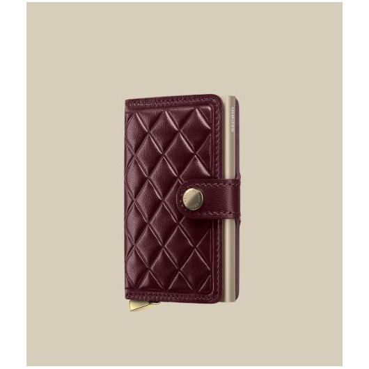 Lederwaren SECRID WALLET PREMIUM MINIWALLET EMBOSS DIAMOND BORDEAUX + Lederwaren SECRID WALLET PREMIUM MINIWALLET EMBOSS DIAMOND BORDEAUX +