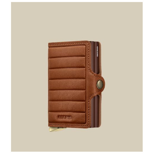 Lederwaren SECRID WALLET PREMIUM TWINWALLET EMBOSS LINES COGNAC + Lederwaren SECRID WALLET PREMIUM TWINWALLET EMBOSS LINES COGNAC +