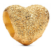 Juweel PANDORA TEXTURED Mini HEART charm 764000C00 Juweel PANDORA TEXTURED Mini HEART charm 764000C00