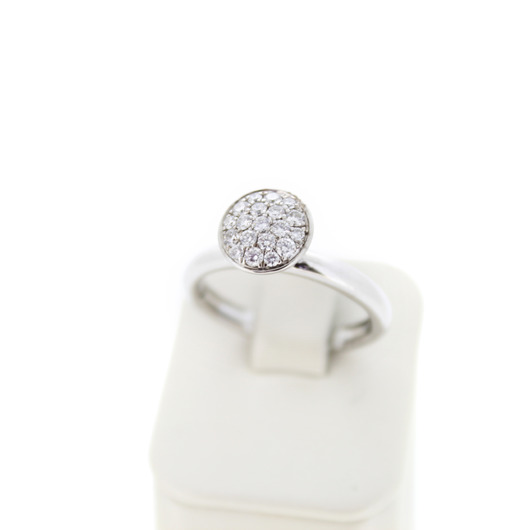 Juweel Ring Hulchi Belluni 09180S-WW witgoud 18 karaat gezet met briljanten '97458-2471-2072-TWDH' Juweel Ring Hulchi Belluni 09180S-WW witgoud 18 karaat gezet met briljanten '97458-2471-2072-TWDH'