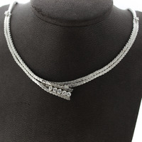 Juweel Vintage Collier Witgoud 18 karaat met briljanten '97642-2472-TWDH' Juweel Vintage Collier Witgoud 18 karaat met briljanten '97642-2472-TWDH'