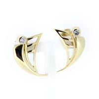 Juweel Oorbellen geelgoud 18 karaat briljanten '97631-2474-TWDH' Juweel Oorbellen geelgoud 18 karaat briljanten '97631-2474-TWDH'