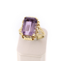 Juweel Ring geelgoud 18 karaat gezet met Amethist '65807-2468-TWDH' Juweel Ring geelgoud 18 karaat gezet met Amethist '65807-2468-TWDH'