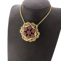 Juweel Ketting geelgoud 18 karaat kleurstenen '81172-2479-TWDH' Juweel Ketting geelgoud 18 karaat kleurstenen '81172-2479-TWDH'