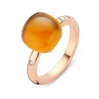 Juweel BIGLI RING MINI SWEETY 20R88RMCMP Briljant 0.02ct - Citrine Madeira Juweel BIGLI RING MINI SWEETY 20R88RMCMP Briljant 0.02ct - Citrine Madeira