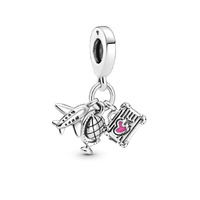 Juweel Pandora Airplane, Globe and Suitcase 799435C01 Juweel Pandora Airplane, Globe and Suitcase 799435C01