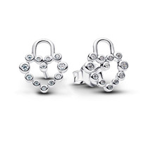 Juweel PANDORA HEART PADLOCK STUD EARRINGS 294419C01 Juweel PANDORA HEART PADLOCK STUD EARRINGS 294419C01