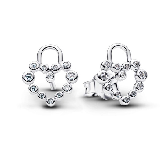 Juweel PANDORA HEART PADLOCK STUD EARRINGS 294419C01 Juweel PANDORA HEART PADLOCK STUD EARRINGS 294419C01