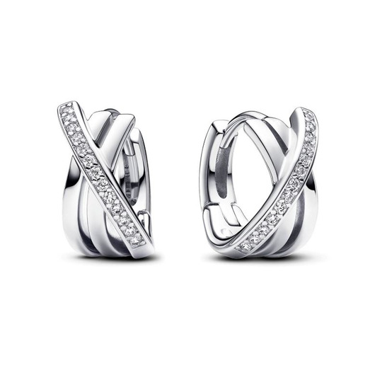 Juweel PANDORA HOOP EARRINGS ZIRCONIA 293150C01 Juweel PANDORA HOOP EARRINGS ZIRCONIA 293150C01