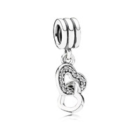Juweel PANDORA - 791242CZ - INTERLOCKING HEARTS DANGLE Juweel PANDORA - 791242CZ - INTERLOCKING HEARTS DANGLE