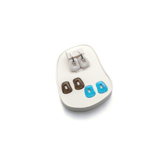 Juweel Mattioli Puzzle medium earrings white gold MOR054B118 Juweel Mattioli Puzzle medium earrings white gold MOR054B118