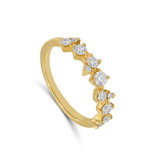 Juweel Femme Adorée ring 18K goud met diamant 08R0810G Juweel Femme Adorée ring 18K goud met diamant 08R0810G