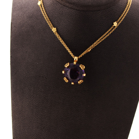 Juweel Pasquale Bruni Ketting 18 karaat geelgoud briljanten en amethist '98801-3033-TWDH' Juweel Pasquale Bruni Ketting 18 karaat geelgoud briljanten en amethist '98801-3033-TWDH'