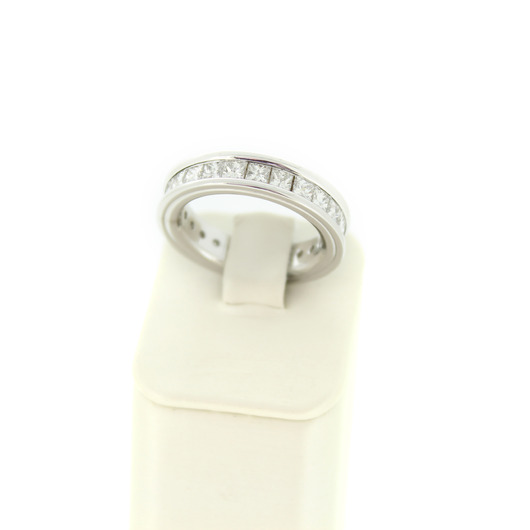 Juweel Alliance Ring Mémoire Witgoud 18 karaat Princess Cut diamanten '98771-3048-TWDH' Juweel Alliance Ring Mémoire Witgoud 18 karaat Princess Cut diamanten '98771-3048-TWDH'