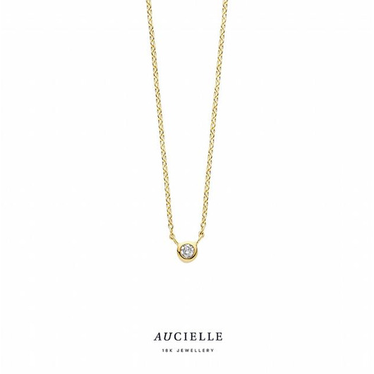 Juweel Aucielle collier 18 karaat geelgoud AK0085D/45 Juweel Aucielle collier 18 karaat geelgoud AK0085D/45