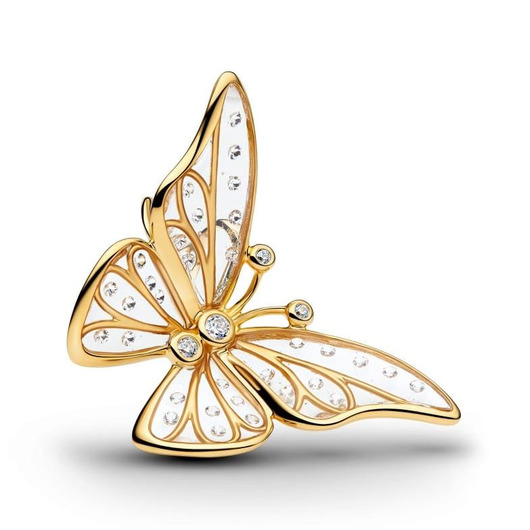 Juweel Pandora BUTTERFLY 14K GOLD-PLATED STONES 764487C01 Juweel Pandora BUTTERFLY 14K GOLD-PLATED STONES 764487C01