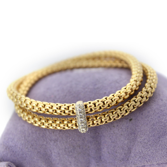 Fope Armband Bicolor Rose Witgoud 18karaat Tweedehands 98519-3024.jpg