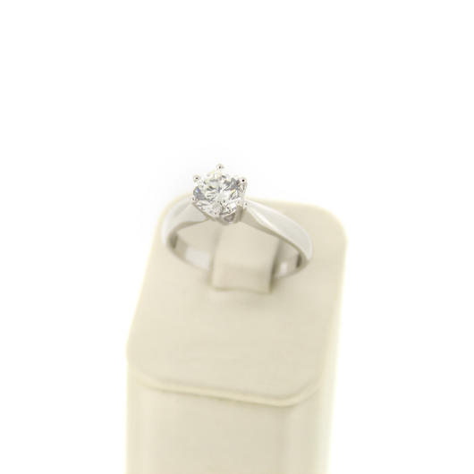 Juweel Ring Solitair Witgoud 18 karaat Briljant 0.71ct '99076-3053' TWDH' Juweel Ring Solitair Witgoud 18 karaat Briljant 0.71ct '99076-3053' TWDH'