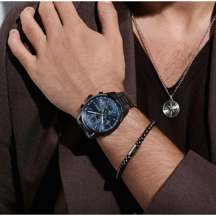 275215 01 Hugo Boss Chrono Armband Staal Zwart 1514314 Juwelier Clem Vercammen.jpg