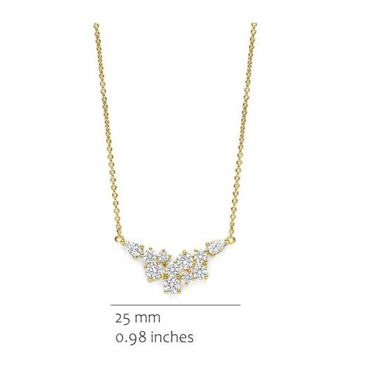 Juweel Silver Rose Collier CH2638GZ 88888 Juweel Silver Rose Collier CH2638GZ 88888