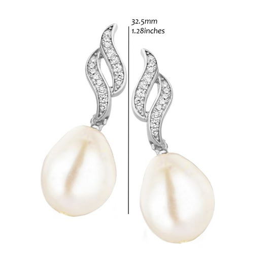 Juweel Silver Rose Oorbellen Zilver925 EA2109W 88888 Juweel Silver Rose Oorbellen Zilver925 EA2109W 88888