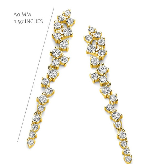 Juweel Silver Rose Oorstekers EA2489G-L Juweel Silver Rose Oorstekers EA2489G-L