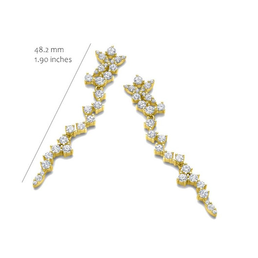 Juweel Silver Rose Oorbellen EA2536G-L 88888 Juweel Silver Rose Oorbellen EA2536G-L 88888