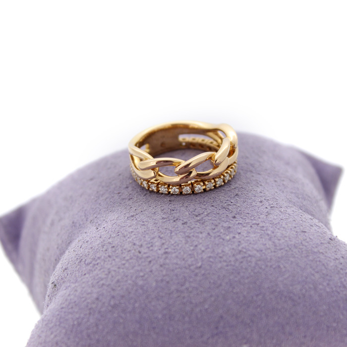 Ring Clem Vercammen Legami A10486-W-R Ros Goud 18 Karaat Briljanten Tweedehands 99607-3079 Juwelier Clem Vercammen.jpg