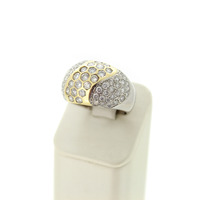 Juweel Ring Bicolor 18 karaat met briljanten pave gezet '99606-3076-TWDH' Juweel Ring Bicolor 18 karaat met briljanten pave gezet '99606-3076-TWDH'