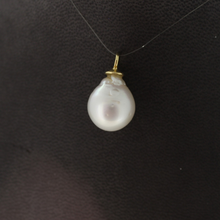 Hanger Parel 18 Karaat Geelgoud Tweedehands 99612-3074 Juwelier Clem Vercammen.jpg