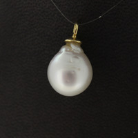 Juweel Hanger geelgoud 18 karaat druppel Parel '99612-3074-TWDH' Juweel Hanger geelgoud 18 karaat druppel Parel '99612-3074-TWDH'