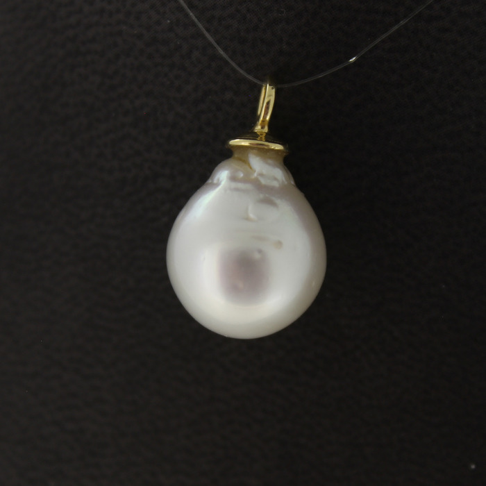 Hanger Parel 18 Karaat Geelgoud Tweedehands 99612-3074 Juwelier Clem Vercammen.jpg