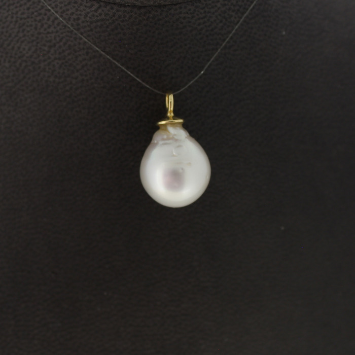 Hanger Parel 18 Karaat Geelgoud Tweedehands 99612-3074 Juwelier Clem Vercammen.jpg