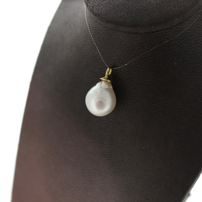 Hanger Parel 18 Karaat Geelgoud Tweedehands 99612-3074 Juwelier Clem Vercammen.jpg