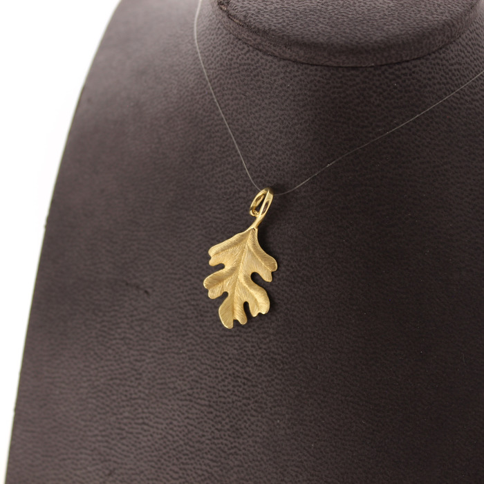 Ole Lynggaard Hanger Eikenblad A3007-402 18K Geelgoud Tweedehands 81801-3036 Juwelier Clem Vercammen.jpg