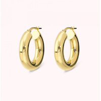 Juweel BRONZALLURE OVAL HOOP EARRINGS WSBZ02646Y.YG Juweel BRONZALLURE OVAL HOOP EARRINGS WSBZ02646Y.YG
