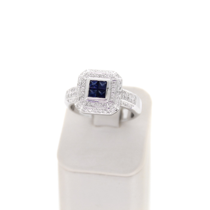 Ring Witgoud 18K Briljanten Saffier Tweedehands 99554-3090 Juwelier Clem Vercammen.jpg