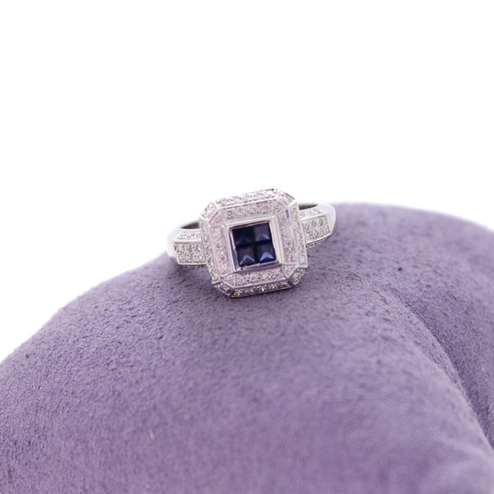 Ring Witgoud 18K Briljanten Saffier Tweedehands 99554-3090 Juwelier Clem Vercammen.jpg