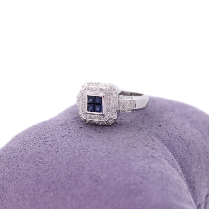 Ring Witgoud 18K Briljanten Saffier Tweedehands 99554-3090 Juwelier Clem Vercammen.jpg