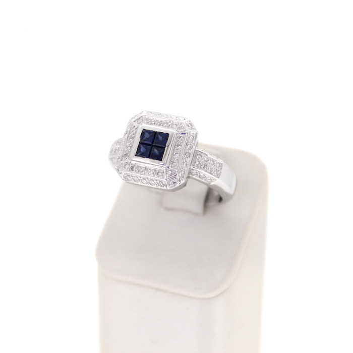 Ring Witgoud 18K Briljanten Saffier Tweedehands 99554-3090 Juwelier Clem Vercammen.jpg