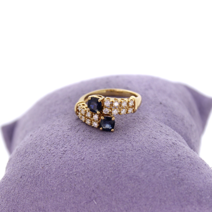 Moi Et Toi Ring Geelgoud 18 Karaat Briljanten Saffier Tweedehands 99555-3091 Juwelier Clem Vercammen.jpg