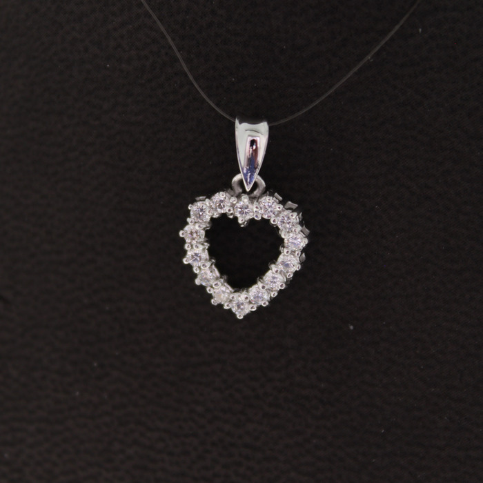 Hanger Hart Witgoud 18 Karaat Briljanten Tweedehands 81818-3088 Juwelier Clem Vercammen.jpg