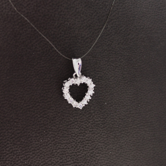 Hanger Hart Witgoud 18 Karaat Briljanten Tweedehands 81818-3088 Juwelier Clem Vercammen.jpg