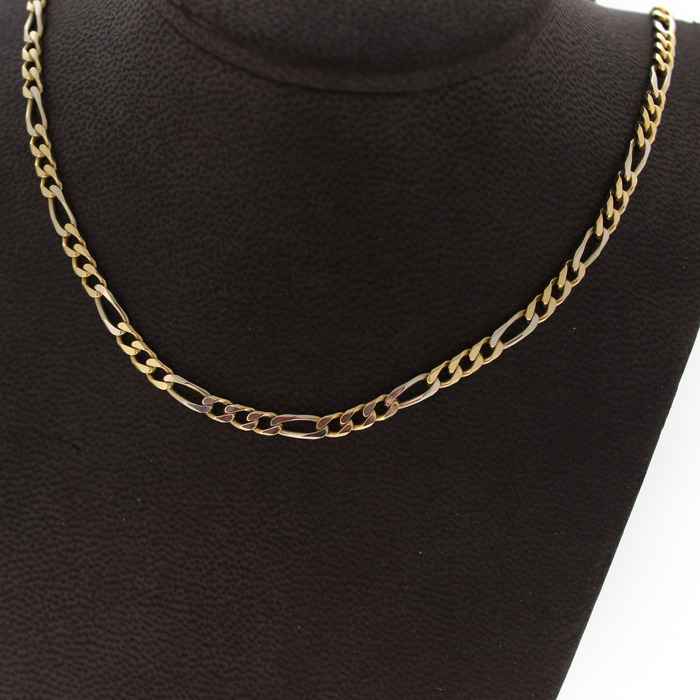 Figaro Schakel Ketting Geelgoud 18K Tweedehands 81812-3082 Juwelier Clem Vercammen.jpg
