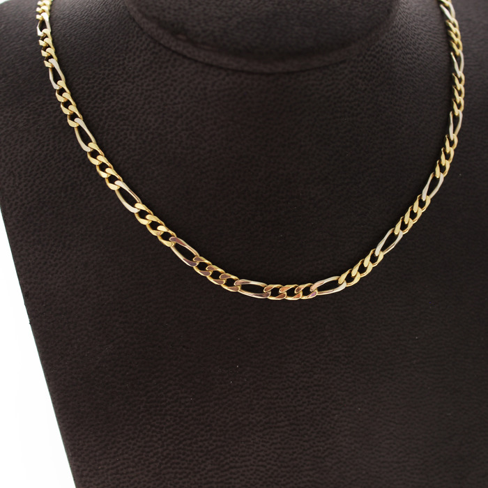 Figaro Schakel Ketting Geelgoud 18K Tweedehands 81812-3082 Juwelier Clem Vercammen.jpg