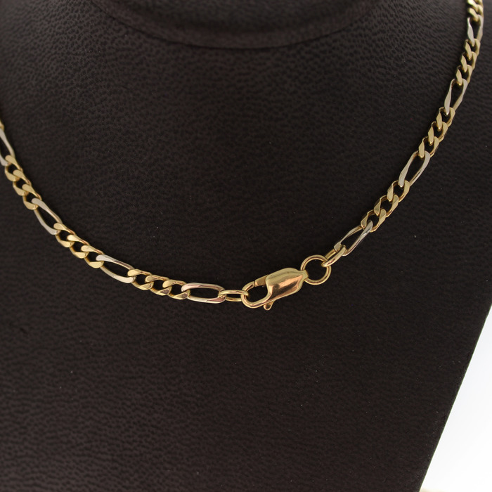 Figaro Schakel Ketting Geelgoud 18K Tweedehands 81812-3082 Juwelier Clem Vercammen.jpg