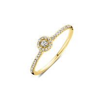 Juweel DULCI NEA Ring 18 karaat geelgoud Natural Diamond 0.13 ct R42526WG Juweel DULCI NEA Ring 18 karaat geelgoud Natural Diamond 0.13 ct R42526WG