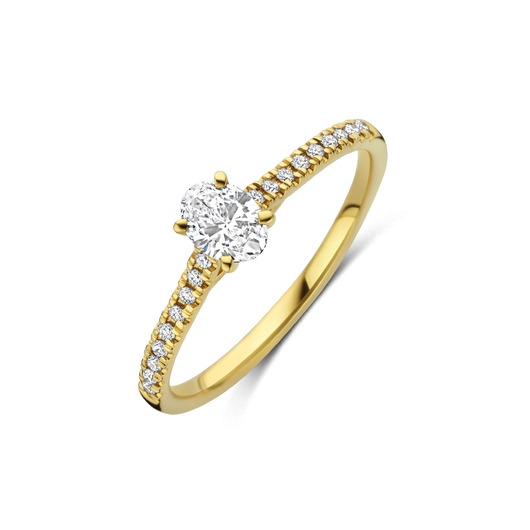 Juweel DULCI NEA SOLITAIR 18 Karaat GeelGOUD LAB GROWN DIAMONDS 0.43 ct RG1003647Y Juweel DULCI NEA SOLITAIR 18 Karaat GeelGOUD LAB GROWN DIAMONDS 0.43 ct RG1003647Y