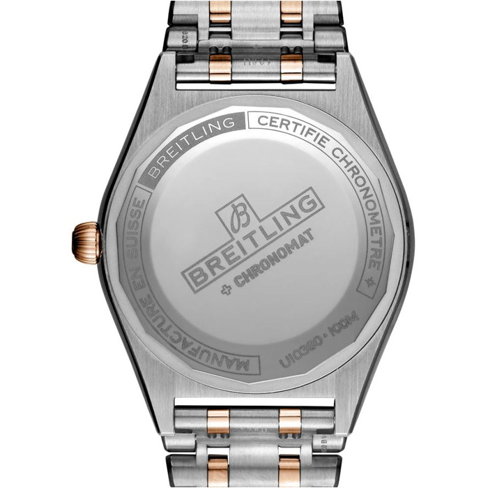 breitling chronomat 36 automatic copper diamonds steel gold u10380591k1u1 11250 juwelier clem vercammen.jpg